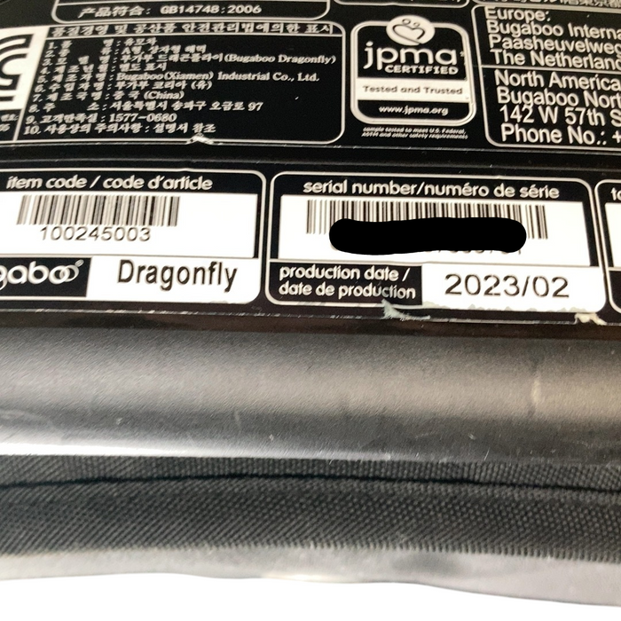 Shop Bugaboo Dragonfly Stroller, 2023, Black, Midnight Black, Misty White at GoodBuy Gear