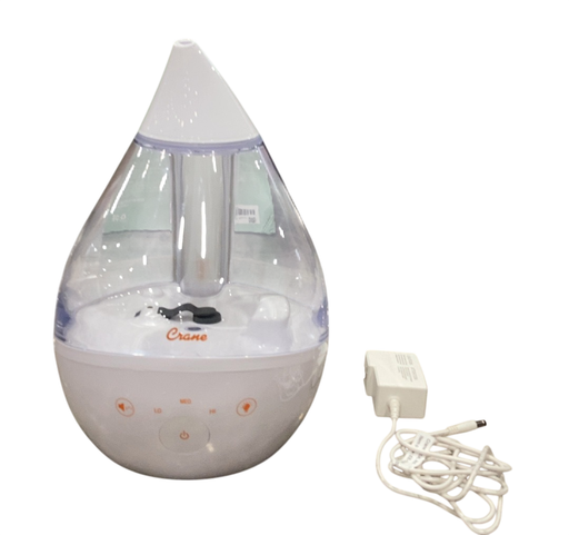 Shop Crane 4-in-1 Drop Ultrasonic Cool Mist Humidifier, Clear & White at GoodBuy Gear