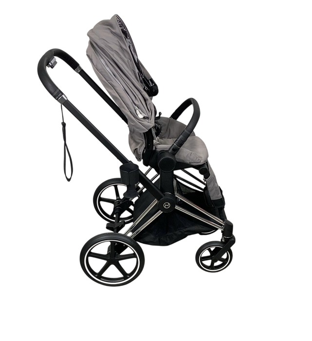 Shop Cybex PRIAM Stroller, 2019, Manhattan Grey, Chrome With Black Details at GoodBuy Gear