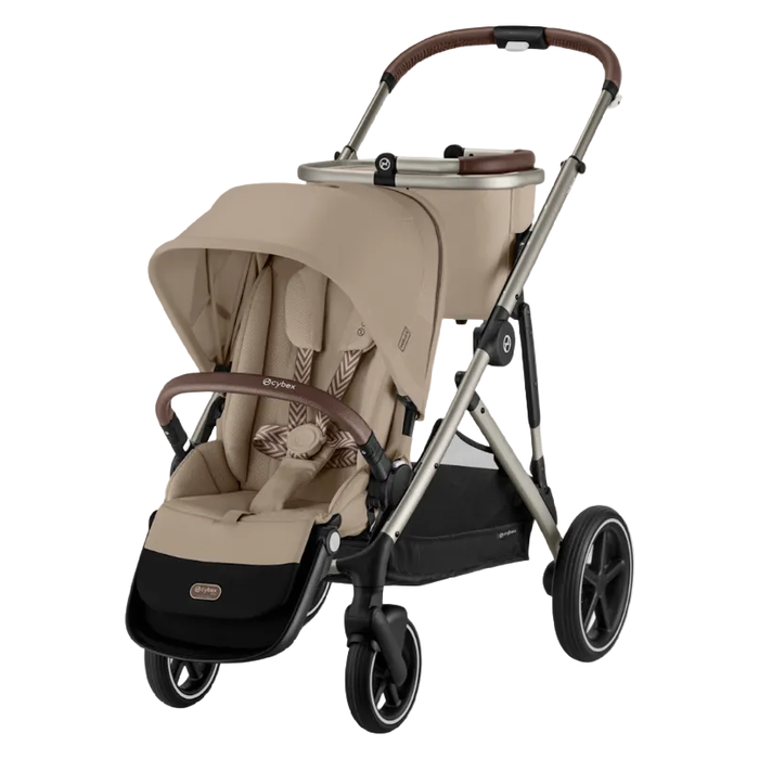 Shop Cybex Gazelle S Modular Stroller, 2026, Almond Beige, Taupe Frame at GoodBuy Gear