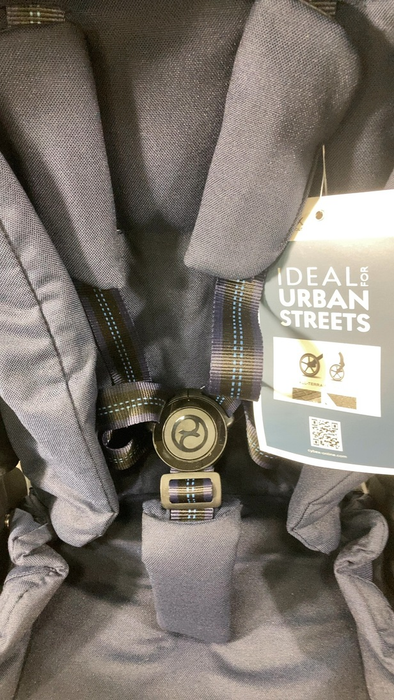 Shop Cybex Balios S Lux Stroller, 2021, Ocean Blue, Silver Frame at GoodBuy Gear