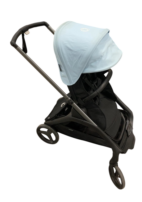 Shop Bugaboo Dragonfly Stroller, 2023, Graphite, Midnight Black, Skyline Blue-MISSING at GoodBuy Gear