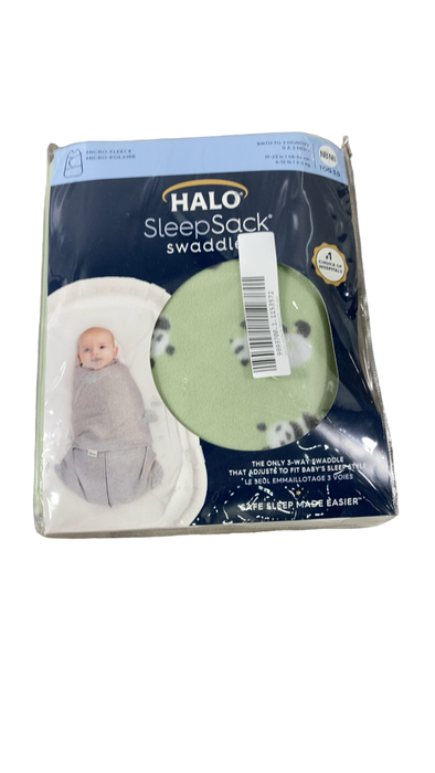 Shop Halo Micro-Fleece Swaddle , Newborn, Cozy Pandas at GoodBuy Gear
