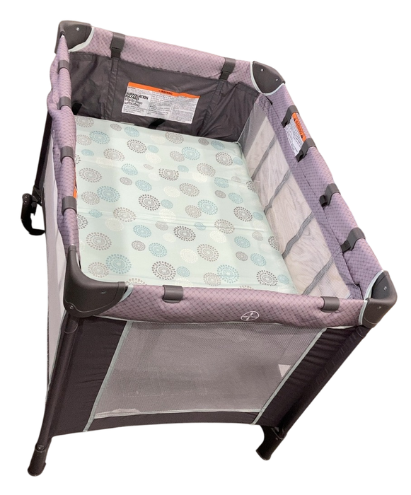Shop Delta Children LX Deluxe Portable Baby Play Yard With Removable Bassinet and Changing Table, Eclipse at GoodBuy Gear