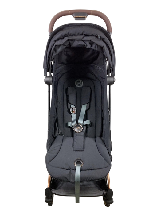 Shop Cybex Coya Stroller, 2023, Rose Gold, Sepia Black at GoodBuy Gear