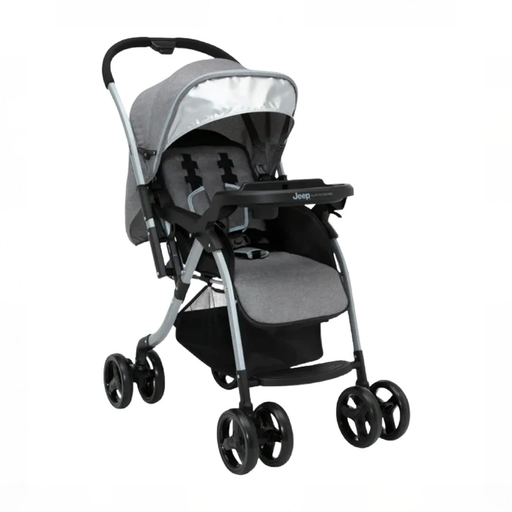 Shop Delta Children Unlimited Jeep Stroller with Reversible Handle, 2024, Grey Tweed at GoodBuy Gear