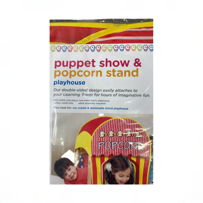 Shop Little Partners Playhouse Kit: Popcorn And Puppet Show, Red/Yellow at GoodBuy Gear