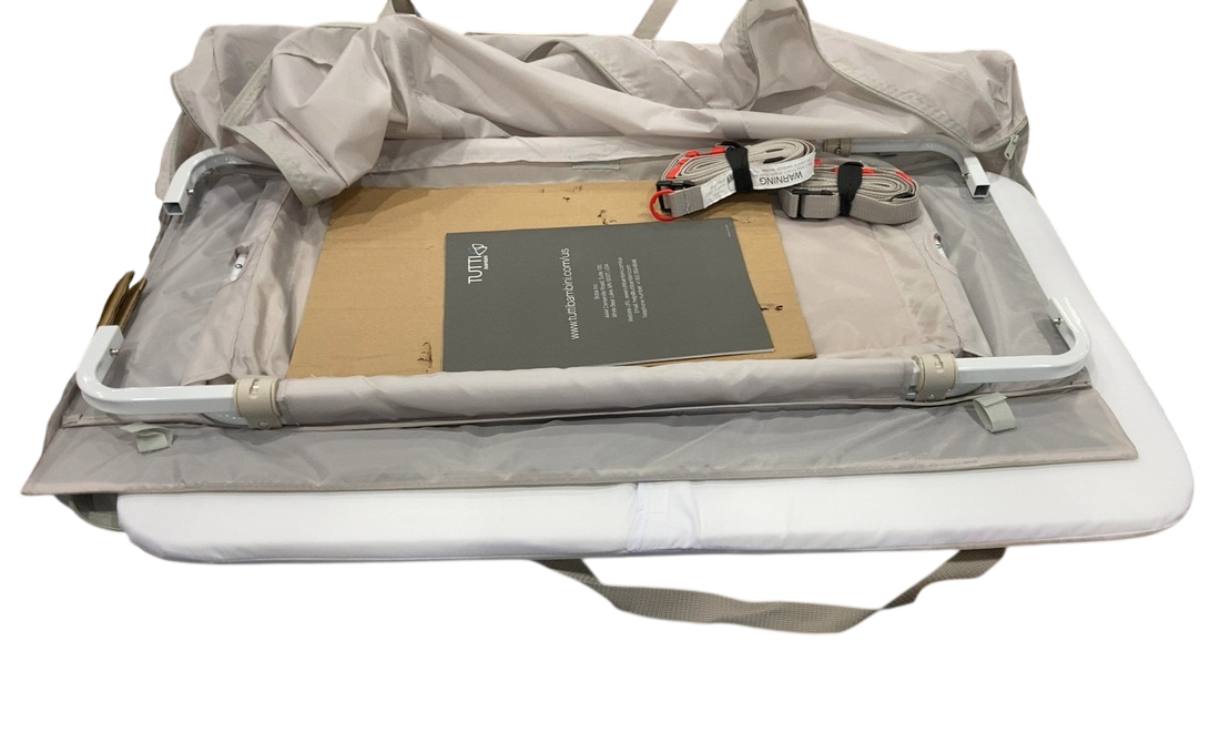 Shop Tutti Bambini CoZee Air Bedside Bassinet, Scandinavian Walnut & Ecru at GoodBuy Gear