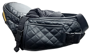 Shop TushBaby Hip Baby Carrier, Black Vegan Leather at GoodBuy Gear