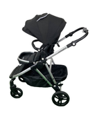 secondhand Mockingbird Single to Double Stroller, Matte Black with Matte Black Leather, Watercolor Drops, Black , 2023