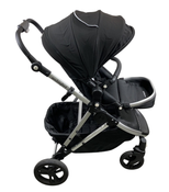 Shop Mockingbird Single to Double 2.0 Stroller, 2024, Black, Silver With Black Leather, Watercolor Drops at GoodBuy Gear