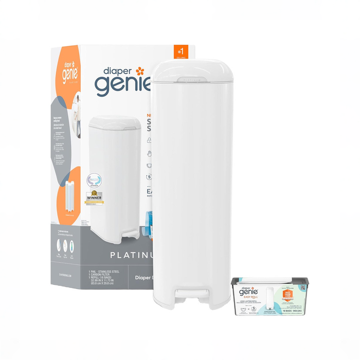 Shop Diaper Genie Platinum Diaper Pail, White at GoodBuy Gear