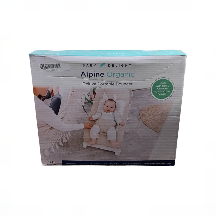 Shop Baby Delight Alpine Deluxe Portable Bouncer, Organic Oat at GoodBuy Gear