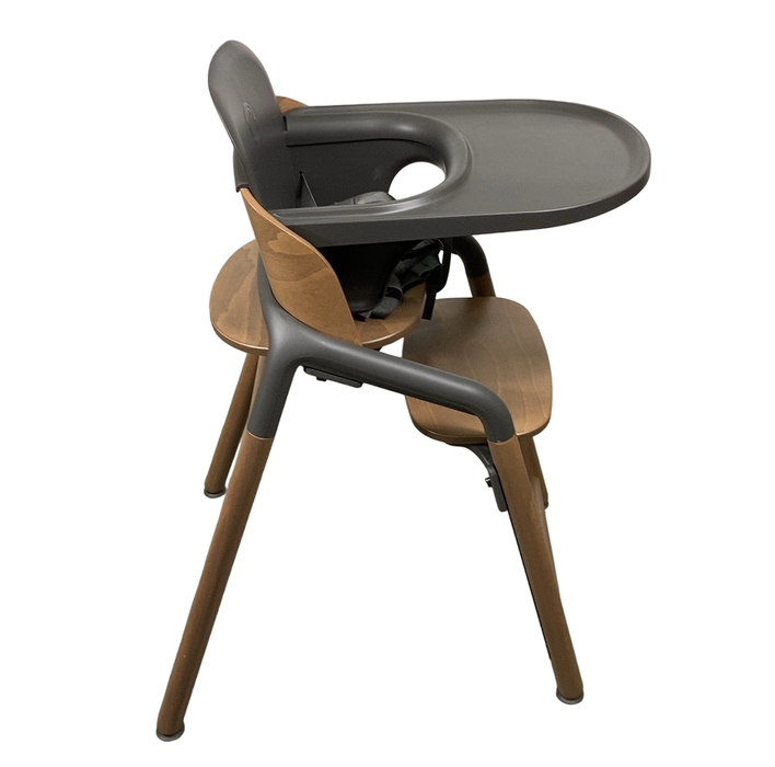 Shop Bugaboo Giraffe High Chair, w/ Grey Baby Set, Warm Wood/Grey at GoodBuy Gear