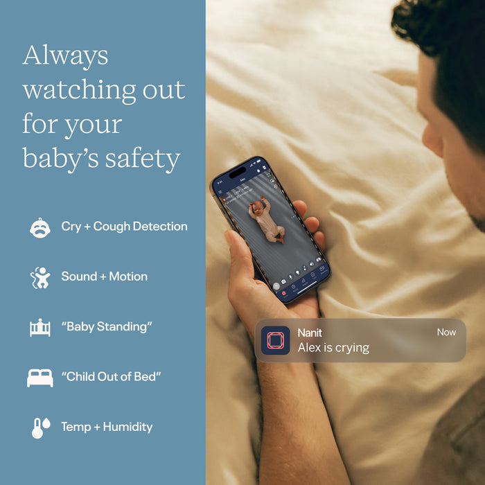 Shop Nanit Pro HD Baby Monitor with Wall Mount, White at GoodBuy Gear