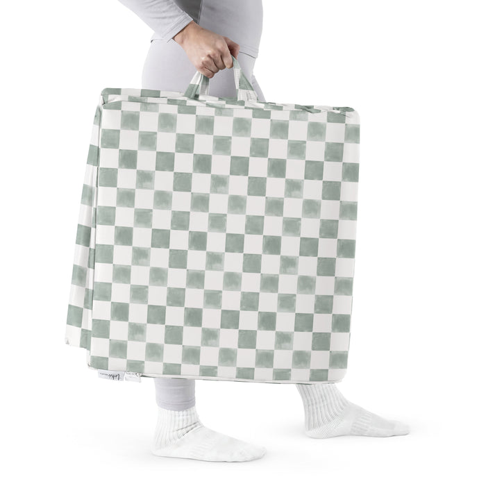 Toki Kids Vegan Leather Cover, Checker  Matcha, Epic