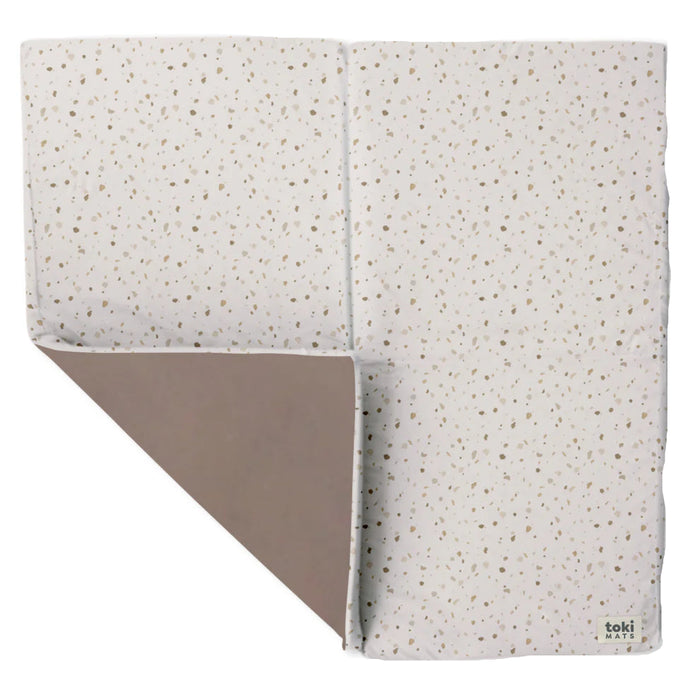 Toki Kids Standard Padded Play Mat 40" x 40", Terrazzo Chalk