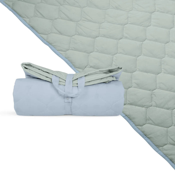 Toki Kids Picnic Blanket, Sage + Breeze, 60"x 84"