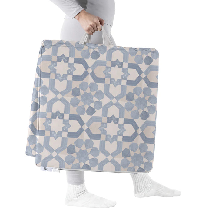 Toki Kids Vegan Leather Cover, Blue Tiles, Mega