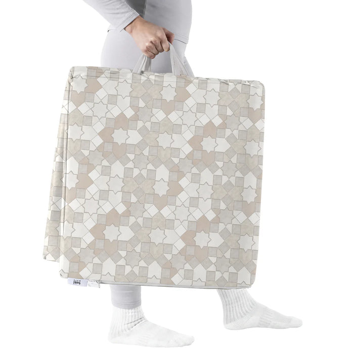 Toki Kids Vegan Leather Cover, Standard, Grey Mosaic