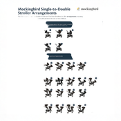 Shop Mockingbird Single to Double 2.0 Stroller, 2025, Sea, Silver With Penny Leather, Watercolor Drops at GoodBuy Gear