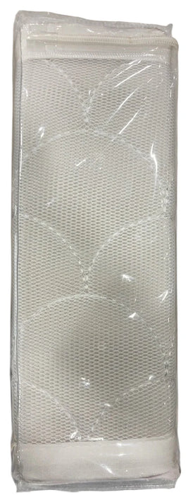 Breathable Baby Mesh Crib Liner, Full Size/4 Sides, Deluxe Collection Sheer Scallops