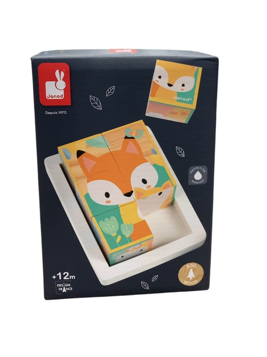 Shop Janod Pure 6 Block Tray, forest animals at GoodBuy Gear