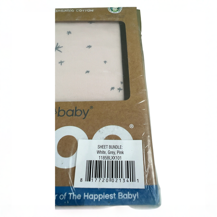 Shop Happiest Baby SNOO Bassinet Fitted Sheet 3 Pack, White, Grey, Pink at GoodBuy Gear