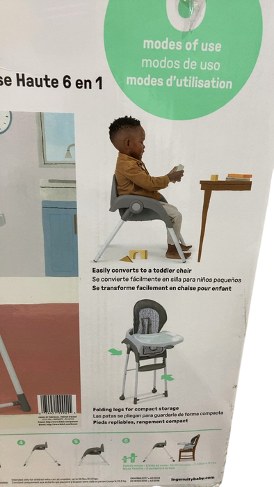 Shop Ingenuity Trio Foldaway 6-in-1 High Chair, Quill at GoodBuy Gear