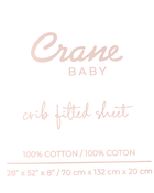 Shop Crane Baby Crib Fitted Sheet, Evergreen at GoodBuy Gear