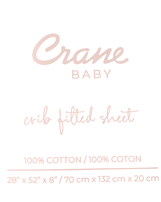 Shop Crane Baby Crib Fitted Sheet, Evergreen at GoodBuy Gear