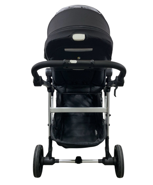 Shop Mockingbird Single to Double 2.0 Stroller, 2024, Black, Silver With Black Leather, Watercolor Drops at GoodBuy Gear