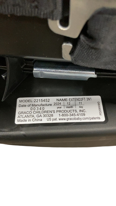 Shop Graco Extend2Fit 3-in-1 Convertible Car Seat, 2024, Cullen at GoodBuy Gear
