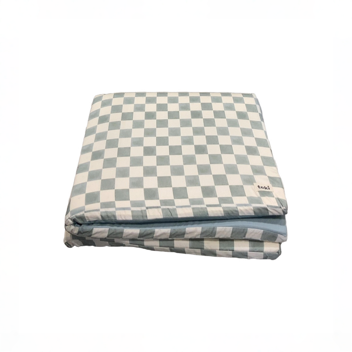 Shop Toki Kids Standard Padded Play Mat 40" x 40", CHECKER MATCHA at GoodBuy Gear