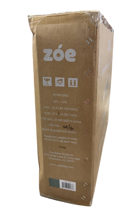 Shop Zoe The Twin V2 Double Stroller, Forest, 2025 at GoodBuy Gear