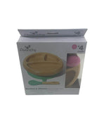 Shop Avanchy Bamboo Suction Baby Plate and Spoon, Pink at GoodBuy Gear