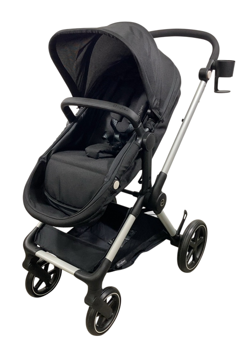 Shop Cybex Eos Stroller, 2024, Moon Black, Silver at GoodBuy Gear