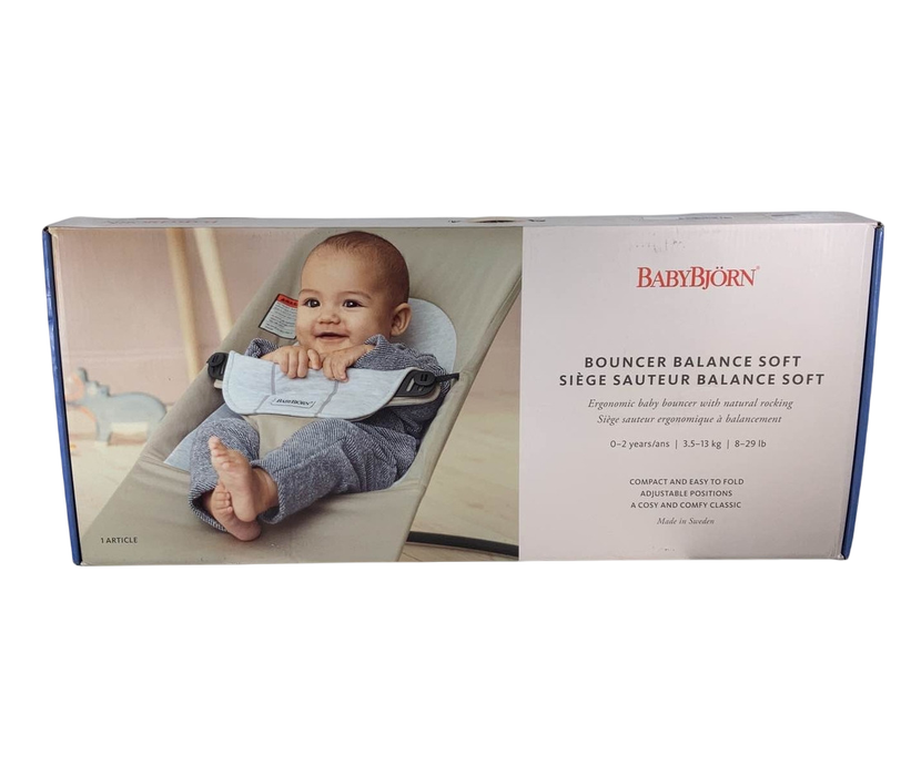 BabyBjorn Bouncer Balance, Light Gray Frame, Khaki/Beige