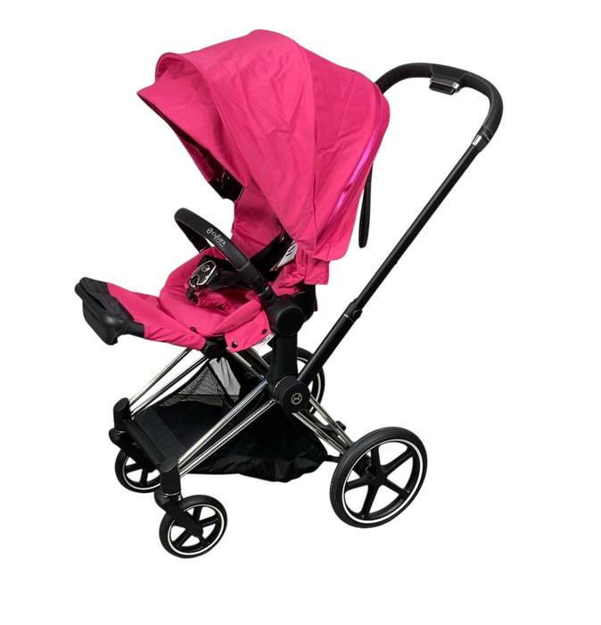 Shop Cybex PRIAM Stroller, 2019, Chrome With Black Details, Fancy Pink at GoodBuy Gear