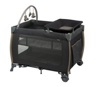 Shop Monbebe Play Yard with Full-Size Rocking Bassinet, Castle Point at GoodBuy Gear
