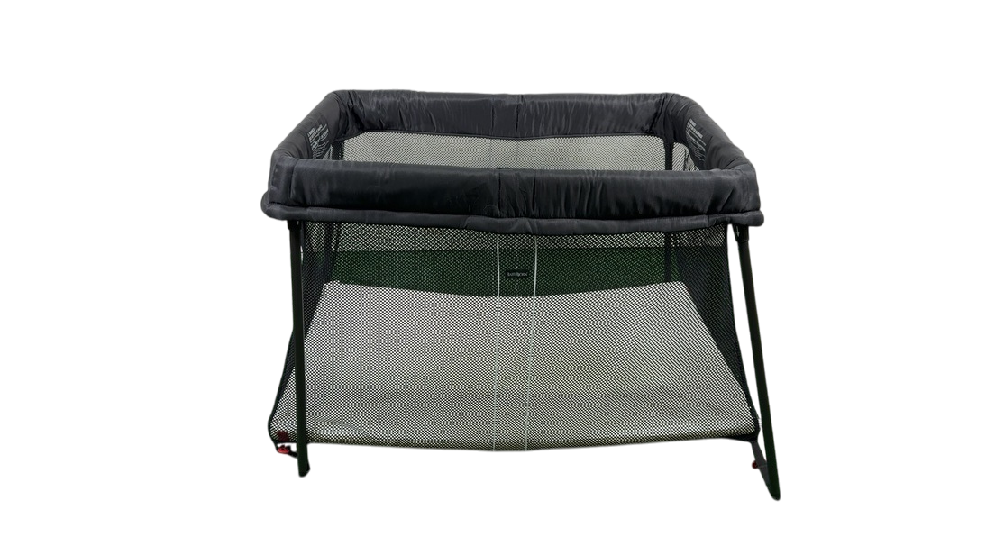 Shop BabyBjorn Travel Crib Light Bundle with Fitted Sheet, Black at GoodBuy Gear