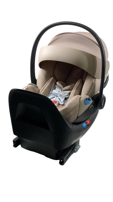 Cybex Cloud T SensorSafe Infant Car Seat With Base, 2024, Cozy Beige