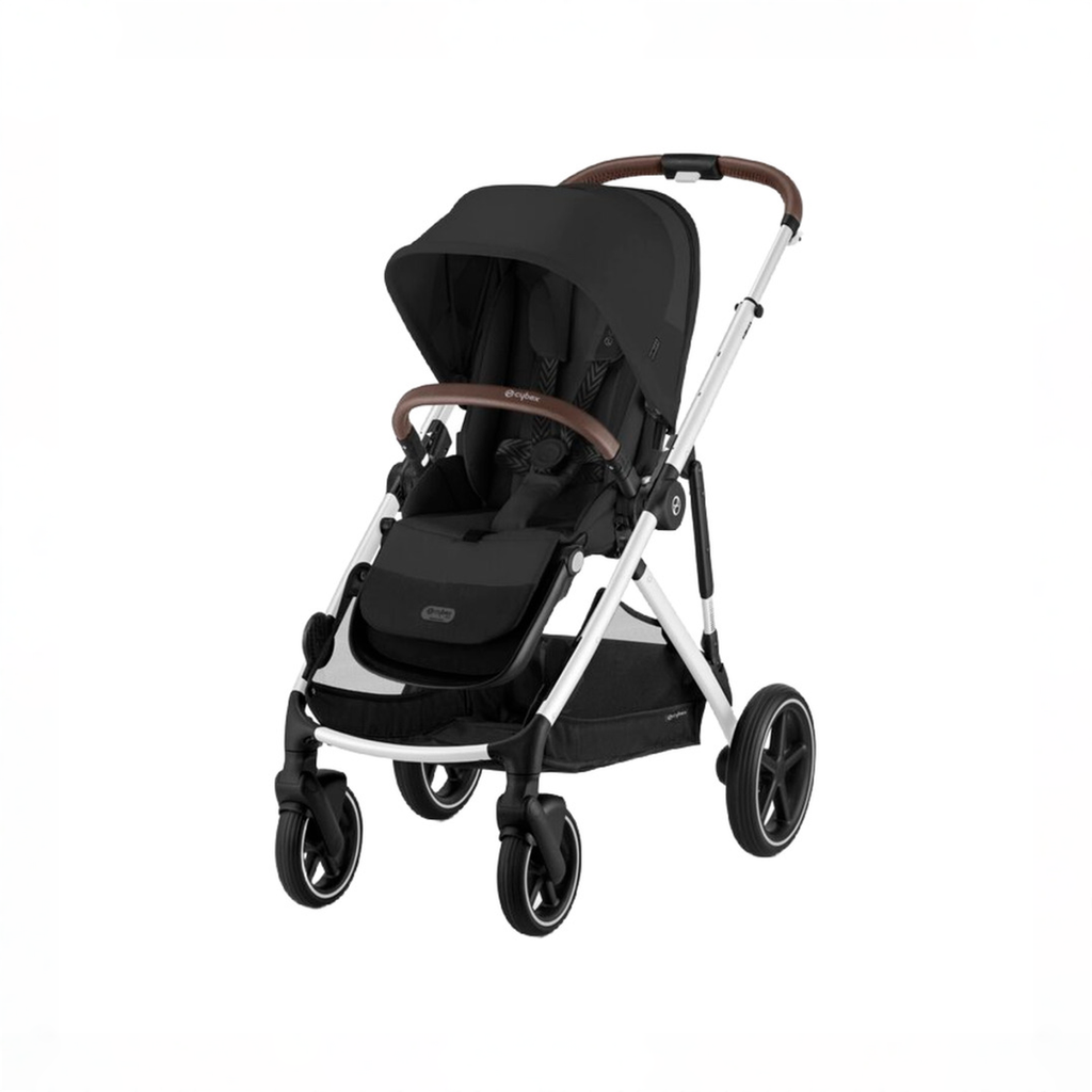 Cybex Gazelle S Modular Stroller, 2025, Moon Black, Silver Frame