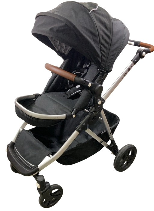 Shop Mockingbird Single to Double 2.0 Stroller, 2024, Black, Silver With Penny Leather, Windowpane at GoodBuy Gear