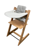 Shop Stokke Tripp Trapp High Chair Complete² + Newborn Set, Natural, Nordic Grey at GoodBuy Gear