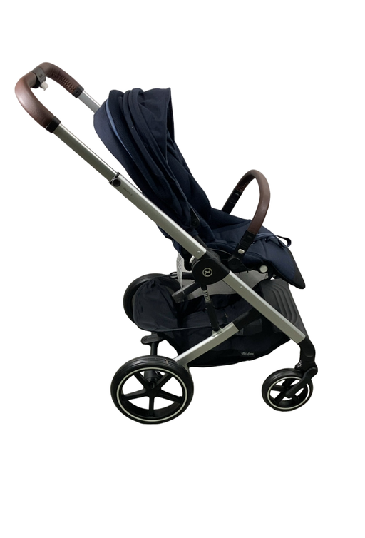 Shop Cybex Balios S Lux Stroller, 2023, Ocean Blue, Silver at GoodBuy Gear