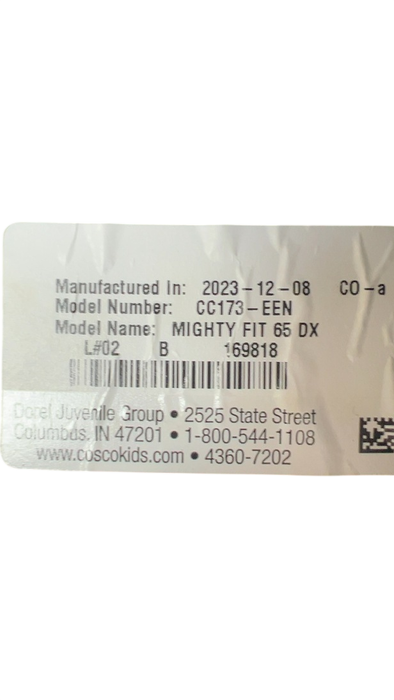 Shop Cosco Mighty Fit 65 DX Convertible Car Seat, 2023, Heather Onyx at GoodBuy Gear
