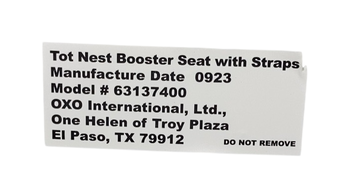 Shop OXO Tot Nest Booster Seat With Straps, Taupe at GoodBuy Gear