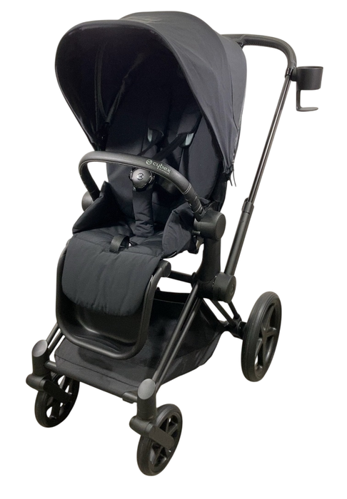 Shop Cybex Priam4 Stroller, 2023, Deep Black, Matt Black at GoodBuy Gear