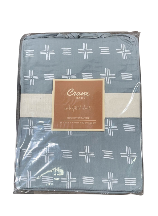 Shop Crane Baby Crib Fitted Sheet, Ezra River Dash at GoodBuy Gear